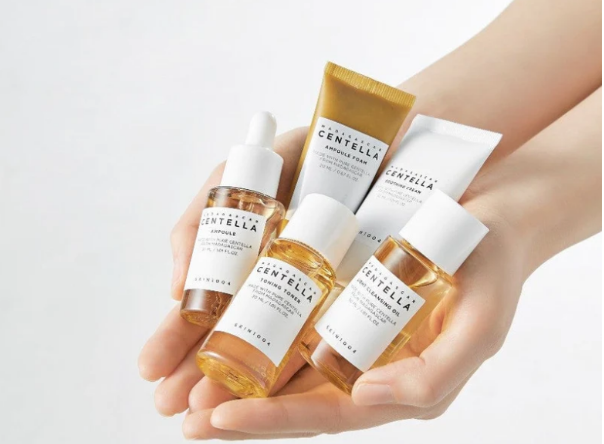 SKIN1004 Centella Cleanser, Face Serum, Toner, Soothing SkinCare Travel Set
